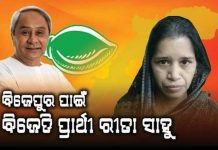 ପ୍ରାର୍ଥୀପତ୍ର ଦାଖଲ କଲେ ରୀତା ସାହୁ…