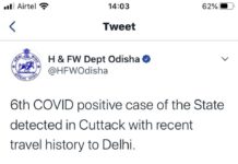 ରାଜ୍ୟରେ କାୟା ମେଲାଉଛି କରୋନା। ଆକ୍ରାନ୍ତ ସଂଖ୍ୟା ୬କୁ ବୃଦ୍ଧି।