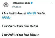 ଭଦ୍ରକରୁ ୫ ଓ ବାଲେଶ୍ଵରରୁ ୨ ନୂଆ କରୋନା ଆକ୍ରାନ୍ତ ଚିହ୍ନଟ