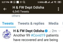 ରାଜ୍ୟରେ ଆଉ ୯୯କରୋନା ଆକ୍ରାନ୍ତ ସୁସ୍ଥ….