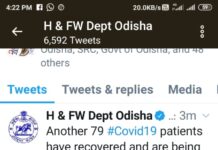 ରାଜ୍ୟରେ ଆଉ ୭୯ କରୋନା ଆକ୍ରାନ୍ତ ସୁସ୍ଥ….