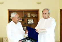 ମୁଖ୍ୟମନ୍ତ୍ରୀଙ୍କୁ ଭେଟିଲେ ବିହାର ମୁଖ୍ୟମନ୍ତ୍ରୀ ନୀତିଶ କୁମାର..